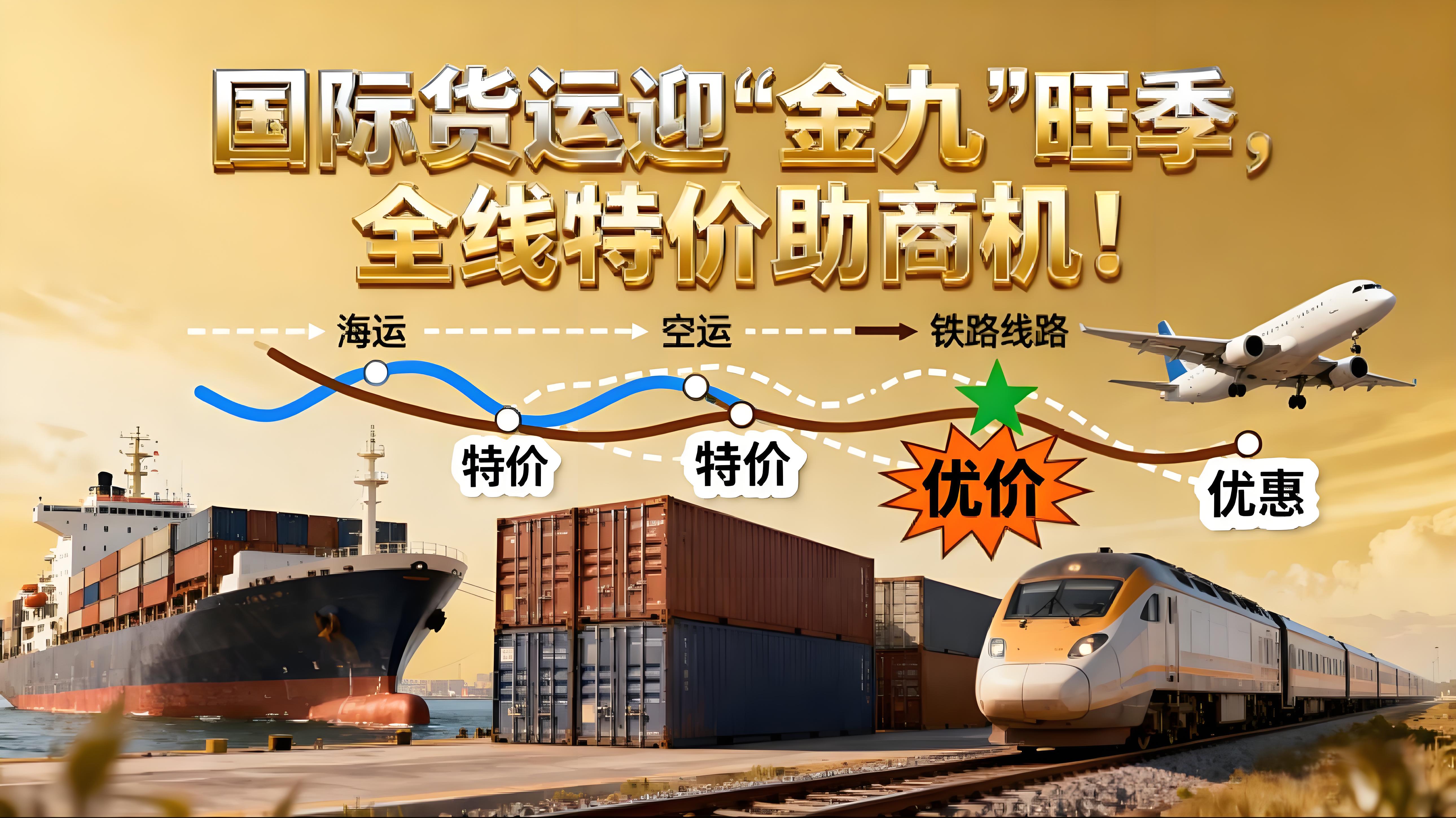 国际货运迎"金九"旺季，全线特价助商机！